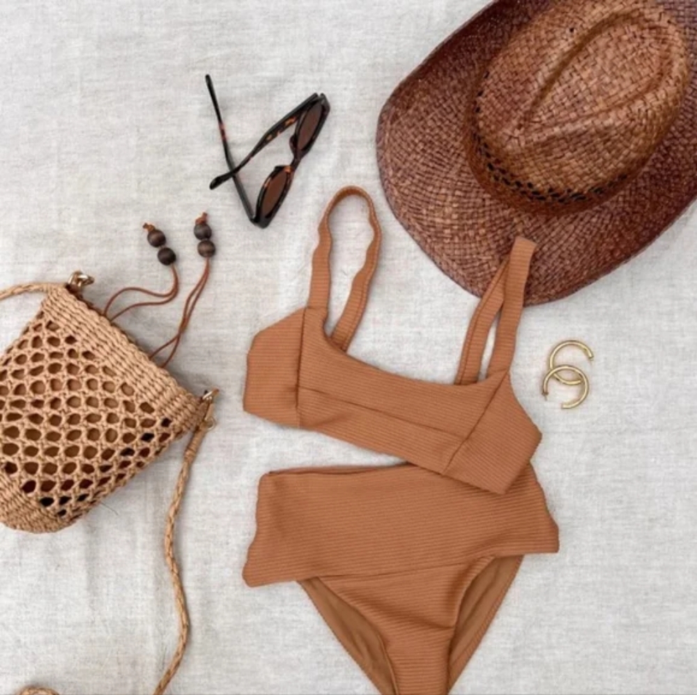 L*Space Jess Desi Bikini Set Coffee Brown - Picture 7 of 7